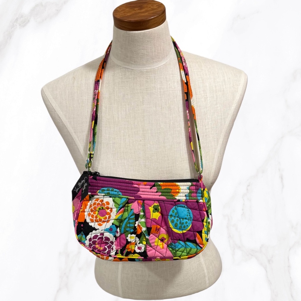 Vera Bradley Va Va Bloom Small Adjustable Crossbody Zippered Purse, OS‎